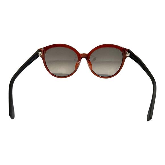 Fendi Oversized Round Cat Eye FF0045 Two Tone Casual Designer Sunglasses - Picture 13 of 13